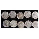 Ten Roosevelt Silver Dimes