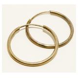 Petite Sterling Silver Hoop Earrings .8g