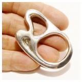 Heavy Sterling Silver Abstract Pendant 23.2g