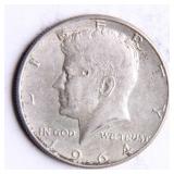 1964-D Kennedy Half-Dollar Silver Coin