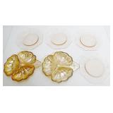 Carnival & Depression Glass Plates