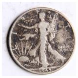 1945 Walking Liberty Half-Dollar Silver Coin