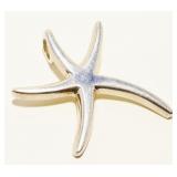 Large "ATI" Sterling Silver Starfish Pendant 8.8g
