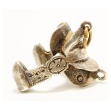 Petite Sterling Silver Saddle Charm 3.4g