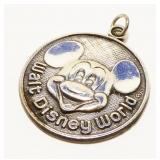 Walt Disney World 925 Silver Mickey Pendant 5.8g
