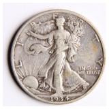 1934 Walking Liberty Half-Dollar Silver Coin