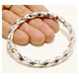 Milor Italy Sterling Silver Bangle Bracelet 12.8g