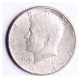 1964 Kennedy Half-Dollar Silver Coin
