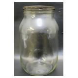 Vintage Gallon Glass Jar with Lid
