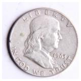 1963-D Franklin Half-Dollar Silver Coin