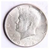 1964 Kennedy Half-Dollar Silver Coin