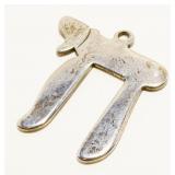 Sterling Silver Hebrew Chai "Life" Pendant 4.1g