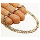 MR Italian 925 Silver Cuban Link Bracelet 8" 9.2g