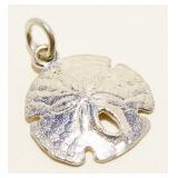 Petite Sterling Silver Sand Dollar Charm 1.6g