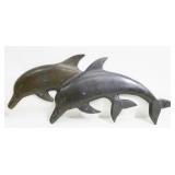 20" Brass Dolphin Wall-Hanging