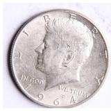 1964-D Kennedy Half-Dollar Silver Coin