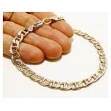 9" Italian 925 Silver Mariner Link Bracelet 15g