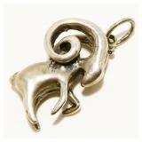 Small Sterling Silver Ram Pendant 5.8g