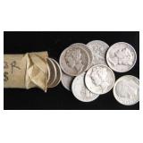 Roll of 50 Silver Dimes