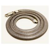 Wide Sterling Silver Necklace 18" 30.4g