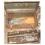 Metal Toolbox with Contents