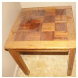 Small Wood Side Table 24'x24'