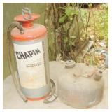 Vintage Gas Can & Sprayer