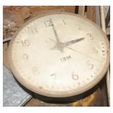 Vintage IBM Glass Cover Wall-Clock