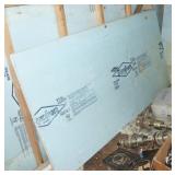 Grouping of Think Styrofoam Sheets