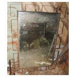 Large Metal Framed Mirror