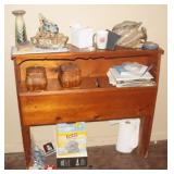 Wood Shelf with Contents