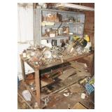 Table & Shelf with Contents