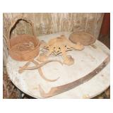 Grouping of Primitive Metal Collectibles
