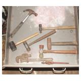 Contents of Drawer: Hammers
