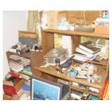 Desk & Shelf with Contents