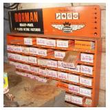 Vintage Dorman Parts Shelf with Contents