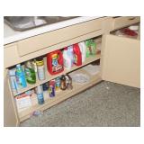 Contents of Cabinet: Household Supplies