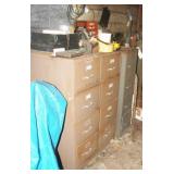 File Cabinets with Contents on Top