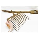 Vintage Pitch Fork, Broken Wood Handle