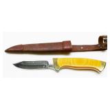 Duff Fixed Blade Knife w/ Leather Sheath