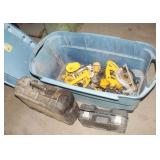 Tub of 18v Dewalt Tools
