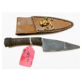 Handmade Knife w/ Leather Sheath