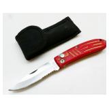 AUS-8 Spring-Loaded Pocket Knife, NO SHIPPING