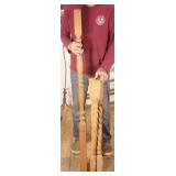 Lathe-Carved Wood Posts