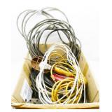 Box of Electrical Wire & Extension Cords