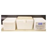 12v Cooler & Three Drawer Storage Containers