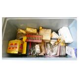 Cooler with Assorted Ammo & Bullets
