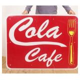 1997 Cola Cafe Metal Sign 4