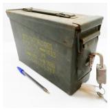 Lockable Ammo Case with Lock & Key