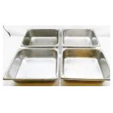 12.5"x10.5"x4" Stainless Steel Hotel Pans